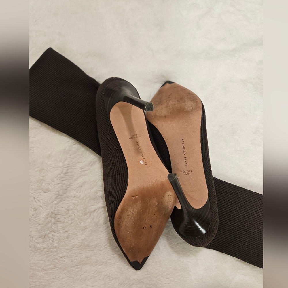 Veronica Beard Lisa Stretch-Knit Sock Boots Size 9.5 - Picture 7 of 9